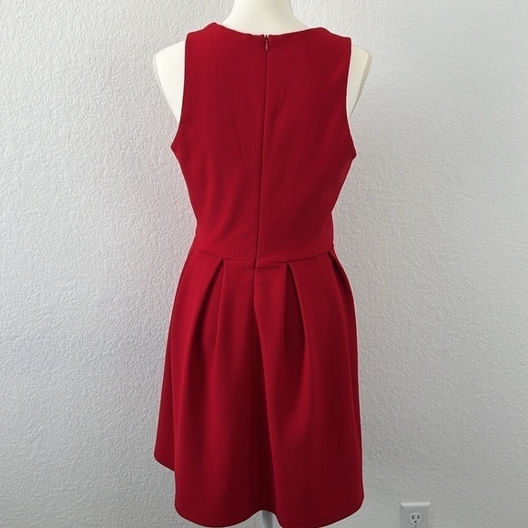 Maude Red Fit and‎ Flare Dress - Picture 4 of 11